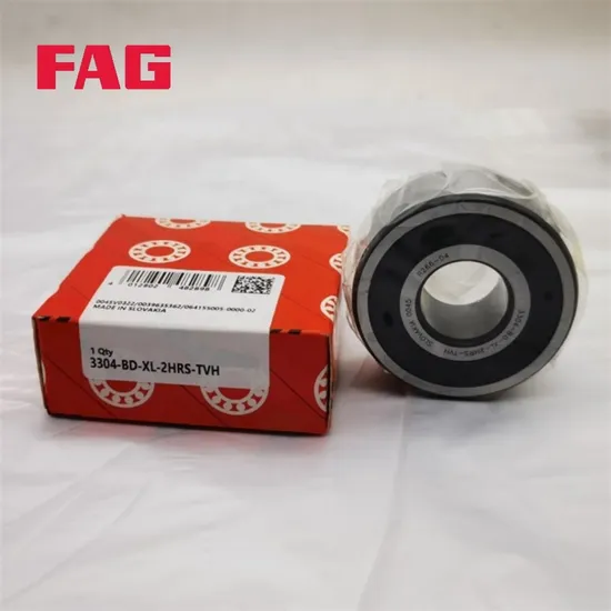 Double Row Angular Contact Ball Bearing 3311B FAG TVH Cage P0-P5 Precision for Industrial Machinery