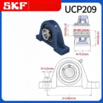 UCPX12 Pillow Block Bearing with F Housing – Corrosion Resistant for High Speed Applications