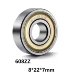 Micro Deep Groove Ball Bearing 695 8x22x7 for Automobile Muffler Reducer Ironing Table