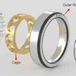 NSK Angular Contact Ball Bearing 7200 7300 7400 for Fine Chemical Machinery High Speed Low Noise