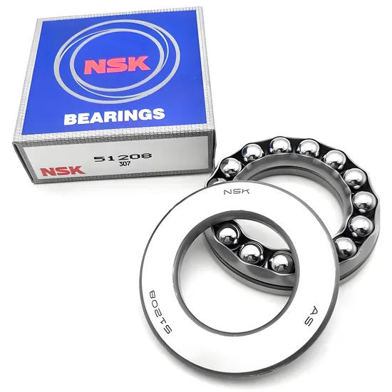 High Precision Thrust Ball Bearing 51208 51200 NSK 40x68x19mm for Industrial Machinery