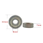 Stainless Steel Deep Groove Ball Bearing S609 8x22x7mm Low Noise for Auto Parts