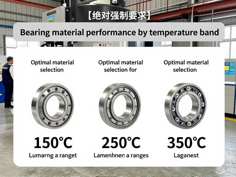 Bearing material performance by temperature band