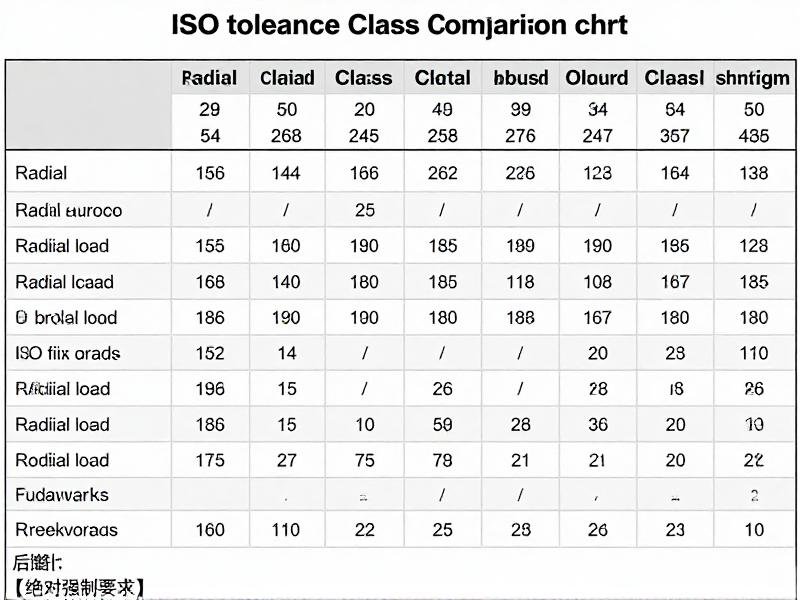 ISO tolerance class comparison chart