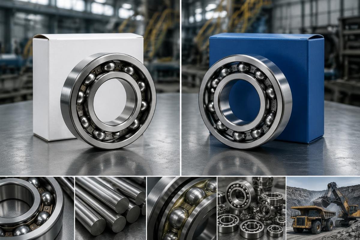 Aftermarket vs OEM mining bearing comparison A side-by-side comparison of a branded OEM bearing and an equivalent ISO 9001 certified aftermarket bearing