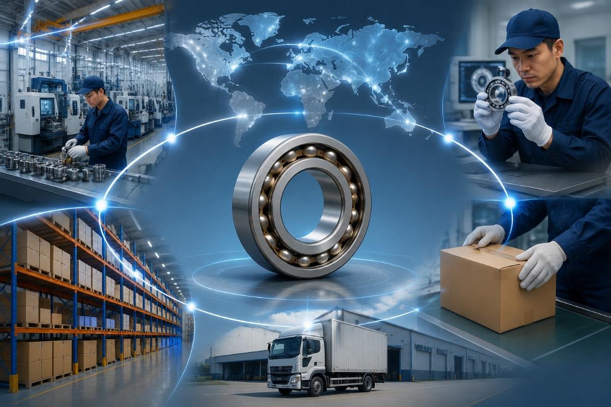Authentication process for genuine SKF and FAG bearings through China-based suppliers Industrial Bearing Supply Chain Traceability