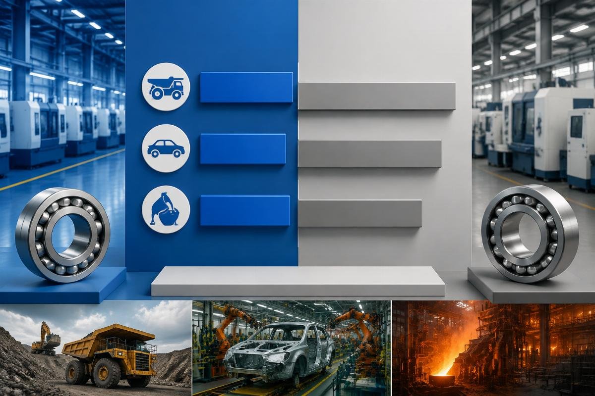 Bar chart showing 48-hour vs. 5-7 day delivery times across mining, automotive, and steel applications Lead Time Comparison: Chinese Supplier vs. OEM