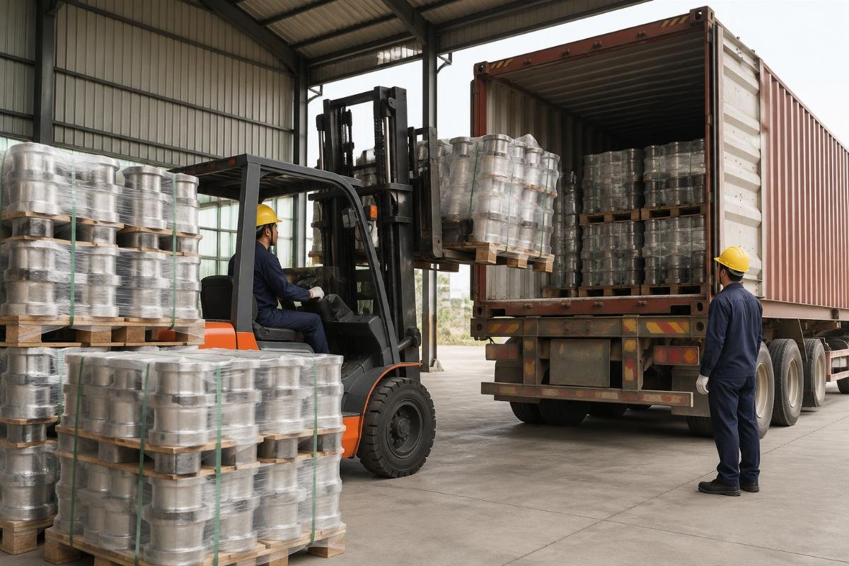 Bulk bearing delivery for cement industry distributors Bulk cement bearing order packaging and container loading