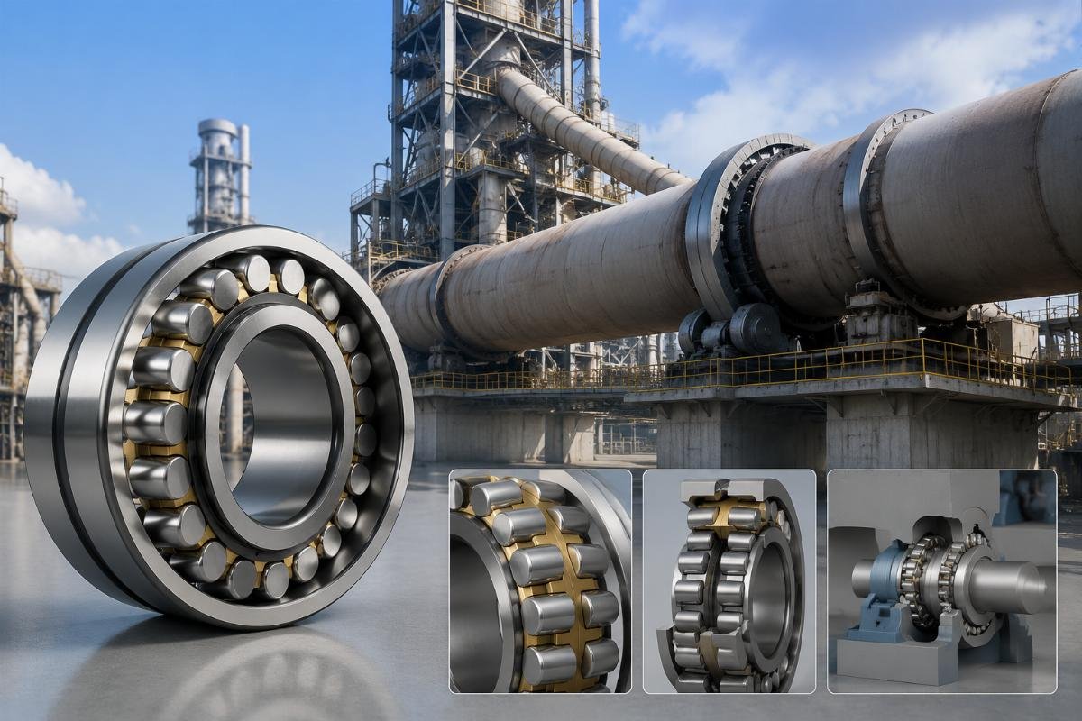 Cement kiln bearing parameter features Spherical roller bearing for cement rotary kiln application