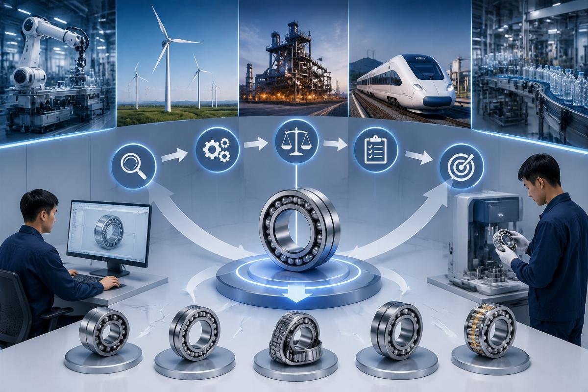 Matching NSK and NTN bearing capabilities to industrial application requirements Application-Specific Bearing Selection Process