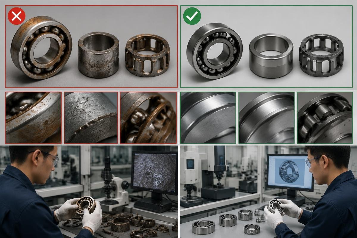SKF decoding mistake examples Comparison of failed parts from suffix misinterpretation and correctly decoded equivalent units