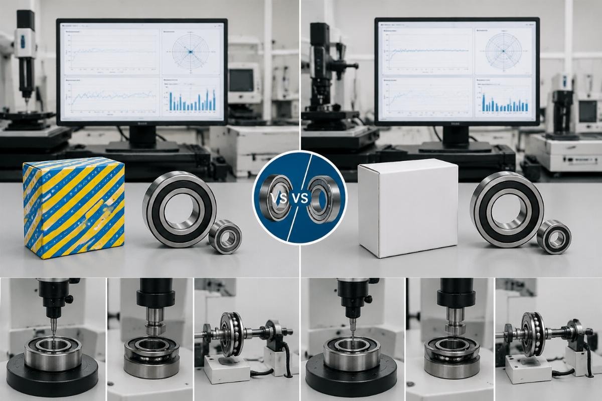 SNR bearing cross reference performance comparison Side-by-side comparison of original SNR and Chinese aftermarket cross-referenced bearing test reports